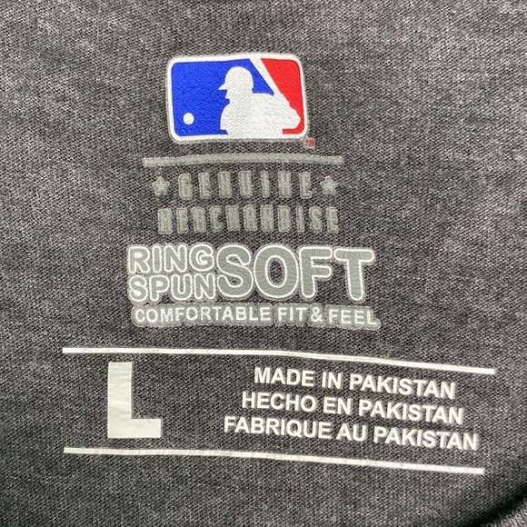 MLB Arizona Diamondbacks Gray Ring Spun Soft Tee - Picture 12 of 13